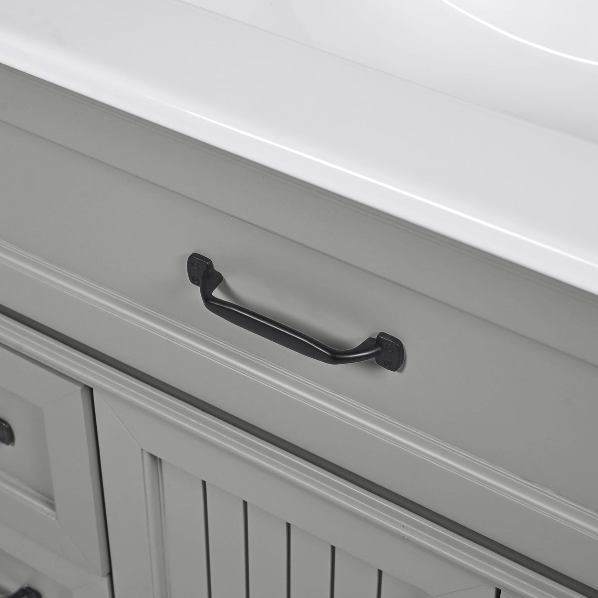 Bellemave® 36in Vintage Style Bathroom Vanity Cabinet with Sink, Storage Drawers & Cabinet, Small Single Bath Storage Vanity Sink Set - Bellemave