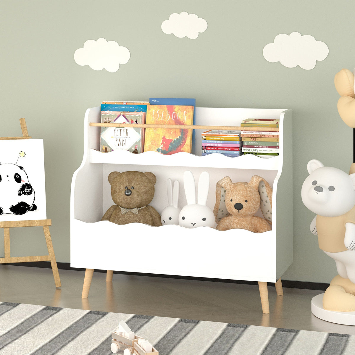 Bellemave® Kids Bookcaes, Toy Storage Cabinet - Bellemave