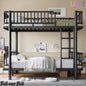 URTR Metal Bunk Bed with Guardrails & Ladder, Convertible Bunk Bed Frame Transforms into 2 Platform Beds