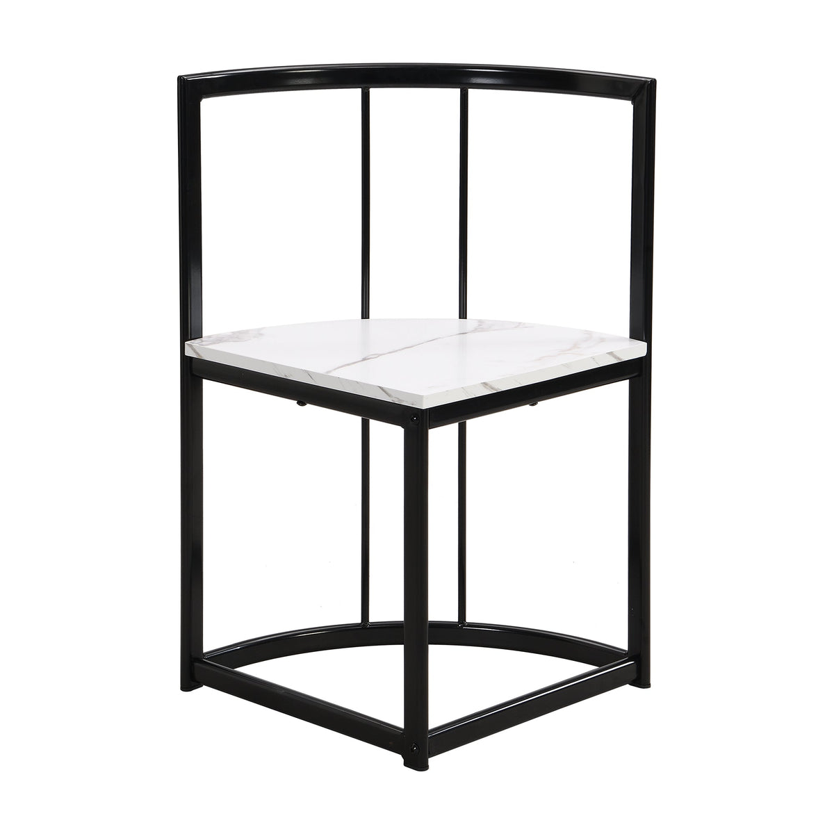 Bellemave® Dining Room Table Set with Chairs for Saving Space,55Inch Kitchen Table Set for 6, Black+White - Bellemave