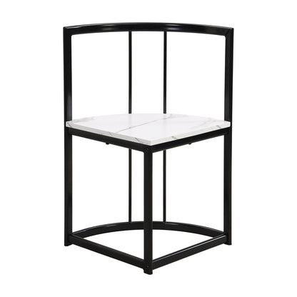 Bellemave® Dining Room Table Set with Chairs for Saving Space,55Inch Kitchen Table Set for 6, Black+White - Bellemave
