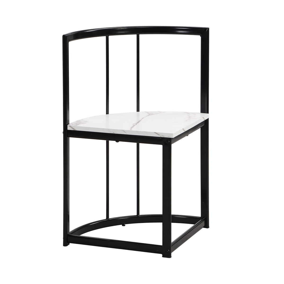 Bellemave® Dining Room Table Set with Chairs for Saving Space,55Inch Kitchen Table Set for 6, Black+White - Bellemave