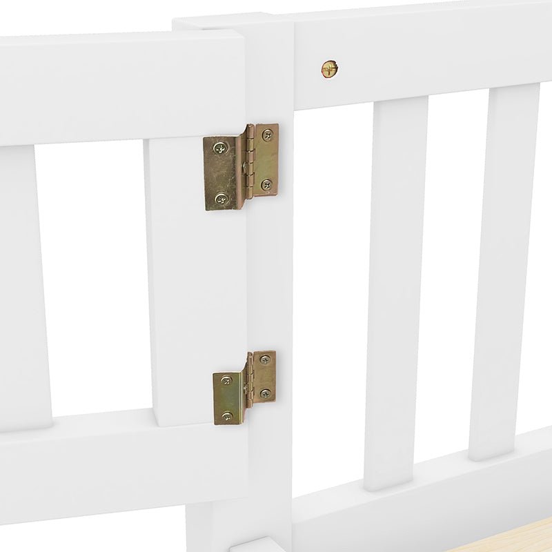 Bellemave® Full Size Montessori Floor Bed with Safety Guardrails and Door - Bellemave