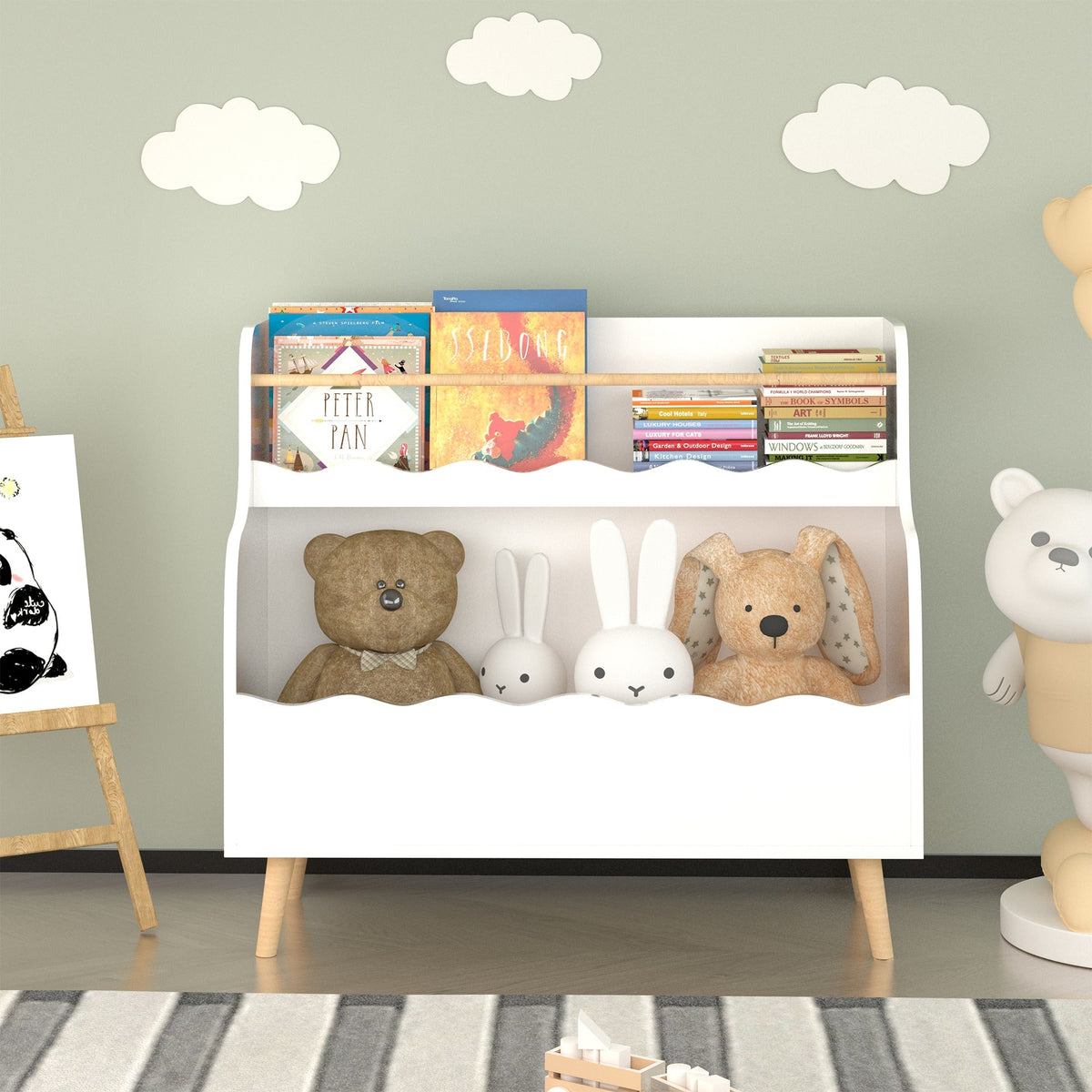 Bellemave® Kids Bookcaes, Toy Storage Cabinet - Bellemave
