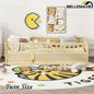 Bellemave® Montessori Floor Bed with Super High Security Barrier and Door - Bellemave
