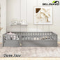 Bellemave® Montessori Floor Bed with Super High Security Barrier and Door - Bellemave