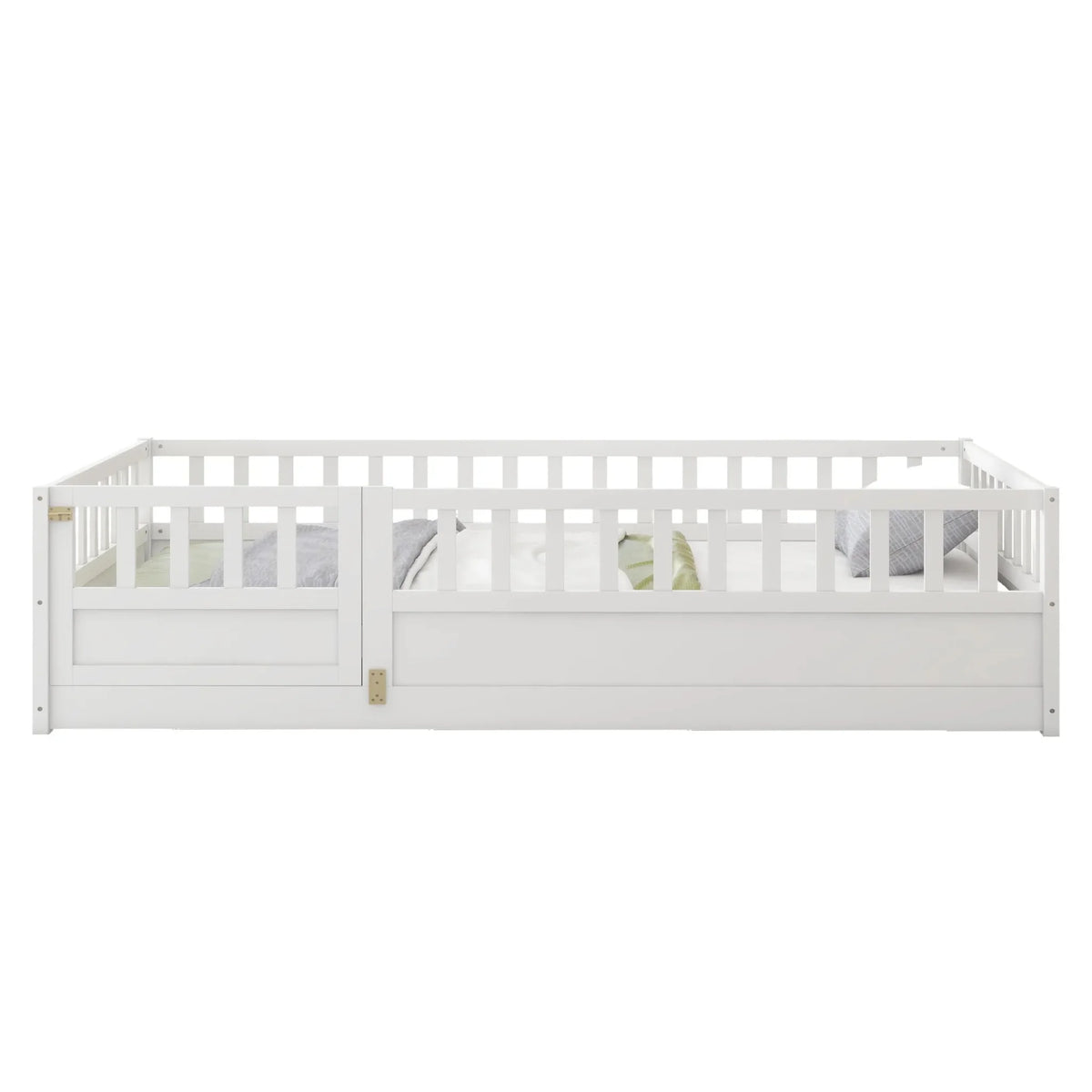 Bellemave® Montessori Floor Bed with Super High Security Barrier and Door - Bellemave